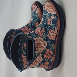 BOGS womens Patch Ankle Tapestry Floral Rain Boot